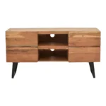 Έπιπλο τηλεόρασης Dervie φυσικό μασίφ ξύλο ακακίας 130x43.5x66.5εκ - Image 4