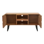 Έπιπλο τηλεόρασης Dervie φυσικό μασίφ ξύλο ακακίας 130x43.5x66.5εκ - Image 5