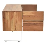 Έπιπλο τηλεόρασης Dervie φυσικό μασίφ ξύλο ακακίας 130x43.5x66.5εκ - Image 7