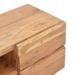 Έπιπλο τηλεόρασης Dervie φυσικό μασίφ ξύλο ακακίας 130x43.5x66.5εκ - Image 8