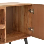 Έπιπλο τηλεόρασης Dervie φυσικό μασίφ ξύλο ακακίας 130x43.5x66.5εκ - Image 9