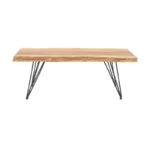 Τραπέζι σαλονιού Miles μασίφ ξύλο ακακίας σε φυσική απόχρωση 115x69x41εκ - Image 4