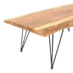 Τραπέζι σαλονιού Miles μασίφ ξύλο ακακίας σε φυσική απόχρωση 115x69x41εκ - Image 7