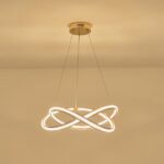 ΦΩΤΙΣΤΙΚΟ ΚΡΕΜΑΣΤΟ ΑΛΟΥΜΙΝΙO ΣΤΡΟΓΓΥΛΟ LED 38W 3000Lm 3000K Φ500X1200mm ΧΡΥΣΟ-ΔΙΑΦΑΝΕΣ ARTE ILLUMINA SATURN - Image 3