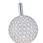 ΦΩΤΙΣΤΙΚΟ ΚΡΕΜΑΣΤΟ ΜΕΤΑΛΛΟ ΣΤΡΟΓΓΥΛΟ ΜΟΝΟΦΩΤΟ LED 6.3W 648Lm 3000K Φ250X1388mm ΑΣΗΜΙ ARTE ILLUMINA PERFORATO - Image 4