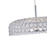 ΦΩΤΙΣΤΙΚΟ ΚΡΕΜΑΣΤΟ ΜΕΤΑΛΛΟ ΣΤΡΟΓΓΥΛΟ ΜΟΝΟΦΩΤΟ LED 10W 1080Lm 3000K Φ350X1390mm ΑΣΗΜΙ ARTE ILLUMINA PERFORATO - Image 4