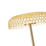 ΦΩΤΙΣΤΙΚΟ ΕΠΙΔΑΠΕΔΙΟ ΜΕΤΑΛΛΟ ΣΤΡΟΓΓΥΛΟ LED 9W 1080Lm 3000K Φ350X1320mm ΧΡΥΣΟ ARTE ILLUMINA PERFORATO - Image 4