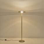 ΦΩΤΙΣΤΙΚΟ ΕΠΙΔΑΠΕΔΙΟ ΜΕΤΑΛΛΟ-ΓΥΑΛΙ LED 8W 960Lm 3000K Φ300X1352X90mm ΚΟΝΙΑΚ ARTE ILLUMINA LOBBY - Image 3