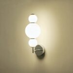 ΑΠΛΙΚΑ ΤΟΙΧΟΥ ΑΛΟΥΜΙΝΙΟ-ΓΥΑΛΙ LED 12.6W 1440Lm 3000K 450X240X185mm ΛΕΥΚΟ ARTE ILLUMINA BLOSSOM - Image 3