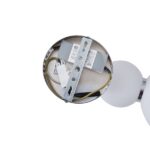 ΑΠΛΙΚΑ ΤΟΙΧΟΥ ΑΛΟΥΜΙΝΙΟ-ΓΥΑΛΙ LED 12.6W 1440Lm 3000K 450X240X185mm ΛΕΥΚΟ ARTE ILLUMINA BLOSSOM - Image 5