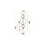 ΑΠΛΙΚΑ ΤΟΙΧΟΥ ΑΛΟΥΜΙΝΙΟ-ΓΥΑΛΙ LED 12.6W 1440Lm 3000K 450X240X185mm ΛΕΥΚΟ ARTE ILLUMINA BLOSSOM - Image 6