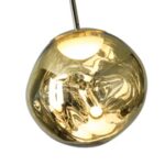 ΦΩΤΙΣΤΙΚΟ ΚΡΕΜΑΣΤΟ ΓΥΑΛΙ ΣΤΡΟΓΓΥΛΟ ΜΟΝΟΦΩΤΟ LED 6W 360Lm 3000K Φ300Χ1200mm ΧΡΥΣΟ ARTE ILLUMINA PICADILLY - Image 4