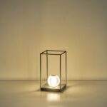 ΦΩΤΙΣΤΙΚΟ ΕΠΙΤΡΑΠΕΖΙΟ ΜΕΤΑΛΛΟ-ΠΛΑΣΤΙΚΟ LED 4W 100Lm 3000K 180X180X320mm ΜΑΥΡΟ ARTE ILLUMINA BOX) - Image 3