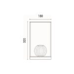 ΦΩΤΙΣΤΙΚΟ ΕΠΙΤΡΑΠΕΖΙΟ ΜΕΤΑΛΛΟ-ΠΛΑΣΤΙΚΟ LED 4W 100Lm 3000K 180X180X320mm ΜΑΥΡΟ ARTE ILLUMINA BOX) - Image 6