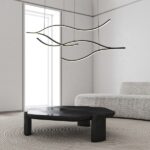 ΦΩΤΙΣΤΙΚΟ ΚΡΕΜΑΣΤΟ ΑΛΟΥΜΙΝΙO-ΣΙΛΙΚΟΝΗ LED 30W 2260Lm 3000K 30X1200X1450mm ΜΑΥΡΟ ARTE ILLUMINA WAVES - Image 3