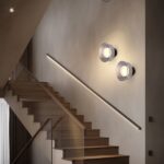 ΑΠΛΙΚΑ ΤΟΙΧΟΥ ΑΛΟΥΜΙΝΙΟ-ΜΕΤΑΛΛΟ-ΑΚΡΥΛΙΚΟ ΜΟΝΟΦΩΤΗ LED 8W 624Lm 3000K Φ200X200mm ΜΑΥΡΟ-ΓΡΑΦΙΤΗΣ ARTE ILLUMINA NIMBUS - Image 3