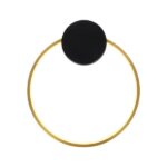 ΑΠΛΙΚΑ ΤΟΙΧΟΥ ΑΛΟΥΜΙΝΙΟ-ΣΙΛΙΚΟΝΗ ΣΤΡΟΓΓΥΛΗ LED 9W 1170Lm 3000K Φ300X338mm ΜΑΥΡΟ-ΜΠΡΟΝΖΕ ARTE ILLUMINA AERO