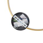 ΑΠΛΙΚΑ ΤΟΙΧΟΥ ΑΛΟΥΜΙΝΙΟ-ΣΙΛΙΚΟΝΗ ΣΤΡΟΓΓΥΛΗ LED 40W 5200Lm 3000K Φ1300X1385mm ΜΑΥΡΟ-ΜΠΡΟΝΖΕ ARTE ILLUMINA AERO - Image 5