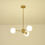 ΦΩΤΙΣΤΙΚΟ ΚΡΕΜΑΣΤΟ ΜΕΤΑΛΛΟ-ΓΥΑΛΙ 3ΦΩΤΟ 3XΕ27 Max 3x15W Φ620X730mm ΛΕΥΚΟ-ΧΑΛΚΙΝΟ ARTE ILLUMINA ORBA - Image 3