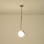 ΦΩΤΙΣΤΙΚΟ ΚΡΕΜΑΣΤΟ ΜΕΤΑΛΛΟ-ΓΥΑΛΙ ΜΟΝΟΦΩΤΟ 1XE27 Max 15W 220X150X1460mm ΛΕΥΚΟ-ΧΑΛΚΙΝΟ ARTE ILLUMINA ORBA - Image 3