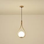 ΦΩΤΙΣΤΙΚΟ ΚΡΕΜΑΣΤΟ ΜΕΤΑΛΛΟ-ΓΥΑΛΙ ΜΟΝΟΦΩΤΟ 1XE27 Max 15W 210X150X1490mm ΛΕΥΚΟ-ΧΑΛΚΙΝΟ ARTE ILLUMINA ORBA - Image 3