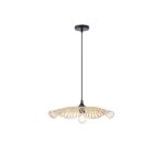 ΦΩΤΙΣΤΙΚΟ ΚΡΕΜΑΣΤΟ BAMBOO ΜΟΝΟΦΩΤΟ 1XE27 Max 15W Φ475X1160mm ΜΠΕΖ ARTE ILLUMINA CROSSLINE