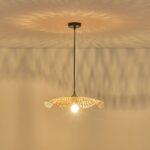 ΦΩΤΙΣΤΙΚΟ ΚΡΕΜΑΣΤΟ BAMBOO ΜΟΝΟΦΩΤΟ 1XE27 Max 15W Φ475X1160mm ΜΠΕΖ ARTE ILLUMINA CROSSLINE - Image 2