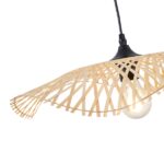 ΦΩΤΙΣΤΙΚΟ ΚΡΕΜΑΣΤΟ BAMBOO ΜΟΝΟΦΩΤΟ 1XE27 Max 15W Φ475X1160mm ΜΠΕΖ ARTE ILLUMINA CROSSLINE - Image 3