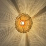 ΑΠΛΙΚΑ ΤΟΙΧΟΥ ΒΑΜΒΟΟ 1XE27 Max 15W Φ400X140mm ΚΑΦΕ-ΜΑΥΡΟ ARTE ILLUMINA CYCLONE - Image 2