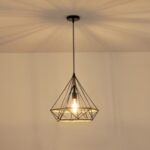 ΦΩΤΙΣΤΙΚΟ ΚΡΕΜΑΣΤΟ ΣΧΟΙΝΙ-ΜΕΤΑΛΛΟ ΜΟΝΟΦΩΤΟ Ε27 Max 15W Φ380X1450mm ΜΑΥΡΟ-ΧΑΚI ARTE ILLUMINA HELIOS - Image 3