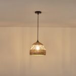 ΦΩΤΙΣΤΙΚΟ ΚΡΕΜΑΣΤΟ ΣΧΟΙΝΙ-ΜΕΤΑΛΛΟ ΜΟΝΟΦΩΤΟ Ε27 Max 15W Φ250X1290mm ΜΑΥΡΟ-ΧΑΚI ARTE ILLUMINA HELIOS - Image 3