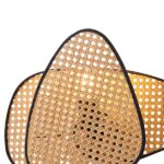 ΑΠΛΙΚΑ ΤΟΙΧΟΥ ΡΑΤΤΑΝ 1XE27 Max 15W 430X300mm ΚΑΦΕ-ΜΑΥΡΟ ARTE ILLUMINA KAI - Image 3