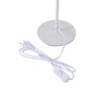 ΕΠΙΤΡΑΠΕΖΙΟ ΦΩΤΙΣΤΙΚΟ ΜΕΤΑΛΛΟ-ΥΦΑΣΜΑ 1XE27 Max 15W Φ260X460mm MΠΕΖ-ΜΑΤ ΛΕΥΚΟ ARTE ILLUMINA ISLA - Image 4