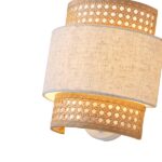 ΑΠΛΙΚΑ ΤΟΙΧΟΥ ΜΕΤΑΛΛΟ-ΥΦΑΣΜΑ 1XE27 Max 15W 240X230X140mm MΠΕΖ-ΜΑΤ ΛΕΥΚΟ ARTE ILLUMINA ISLA - Image 3