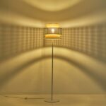 ΦΩΤΙΣΤΙΚΟ ΕΠΙΔΑΠΕΔΙΟ ΜΕΤΑΛΛΟ-ΥΦΑΣΜΑ 1XE27 Max 15W Φ350X1450mm MΠΕΖ-ΜΑΤ ΛΕΥΚΟ ARTE ILLUMINA ISLA - Image 2