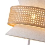 ΦΩΤΙΣΤΙΚΟ ΕΠΙΔΑΠΕΔΙΟ ΜΕΤΑΛΛΟ-ΥΦΑΣΜΑ 1XE27 Max 15W Φ350X1450mm MΠΕΖ-ΜΑΤ ΛΕΥΚΟ ARTE ILLUMINA ISLA - Image 3