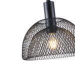 ΦΩΤΙΣΤΙΚΟ ΚΡΕΜΑΣΤΟ ΜΕΤΑΛΛΟ ΜΟΝΟΦΩΤΟ 1XE27 Max 15W Φ255X1280mm ΜΑΥΡΟ ARTE ILLUMINA HOOD - Image 4