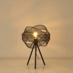 ΦΩΤΙΣΤΙΚΟ ΕΠΙΤΡΑΠΕΖΙΟ ΜΕΤΑΛΛΟ 1XE27 Max 15W Φ300X470mm ΜΑΥΡΟ ARTE ILLUMINA OGGI - Image 3