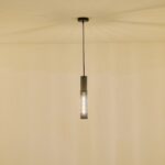 ΦΩΤΙΣΤΙΚΟ ΚΡΕΜΑΣΤΟ TΣΙΜΕΝΤΟ-ΜΕΤΑΛΛΟ ΜΟΝΟΦΩΤΟ 1xΕ27 Max 15W Φ65X1880mm ΜΑΥΡΟ ARTE ILLUMINA SCOURO - Image 3