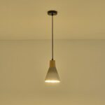 ΦΩΤΙΣΤΙΚΟ ΚΡΕΜΑΣΤΟ RUBBER WOOD-ΤΣΙΜΕΝΤΟ ΜΟΝΟΦΩΤΟ 1xΕ27 Max 15W Φ160X1720mm ΧΑΚΙ ARTE ILLUMINA GESSO - Image 3