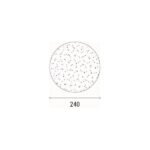 ΑΠΛΙΚΑ ΤΟΙΧΟΥ ΤΣΙΜΕΝΤΟ-ΜΕΤΑΛΛΟ LED 5W 600Lm 3000K Φ240mm ΓΚΡΙ ARTE ILLUMINA SALPICO - Image 6