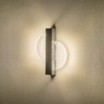 ΑΠΛΙΚΑ ΤΟΙΧΟΥ ΑΛΟΥΜΙΝΙΟ-ΑΚΡΥΛΙΚΟ LED 6W 312Lm 3000K 195X45X250mm ΜΑΥΡO ARTE ILLUMINA ERATO - Image 3