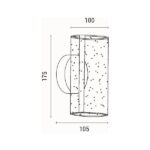 ΑΠΛΙΚΑ TOIXOY ΑΚΡΥΛΙΚΟ LED 8W 720Lm 3000K 105X175mm ΧΙΟΝΙ ΜΑΥΡO ARTE ILLUMINA SPARKY - Image 5