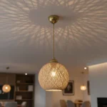 Φωτιστικό οροφής μονόφωτο Leshia Ε27 καφέ Φ26x26εκ - Image 3