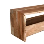 Έπιπλο τηλεόρασης Konna μασίφ ξύλο ακακίας καρυδί 140x40x45εκ - Image 4