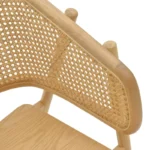 Πολυθρόνα Wenzy φυσικό Rattan - μασίφ ξύλο toon 58x58x82εκ - Image 9