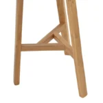 Σκαμπό μπαρ Fabrio ξύλο φτελιάς σε φυσική απόχρωση Φ38x71εκ - Image 5