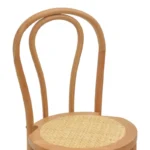 Σκαμπό μπαρ Thonet φυσικό ξύλο οξιάς-έδρα φυσικό rattan 41x50x105εκ - Image 7