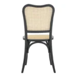 Καρέκλα στοιβαζόμενη Zozele φυσικό rattan pe-μαύρο toon wood 45x51x88εκ - Image 7