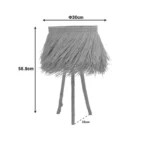 Επιτραπέζιο φωτιστικό Herfo Ε27 ρατάν σε φυσική απόχρωση Φ30x58.8εκ - Image 5